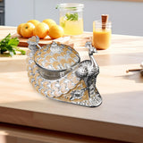 Maxbell Zinc Alloy Seasoning Jar Portable Entertaining Dining Sugar Container Holder Yellow