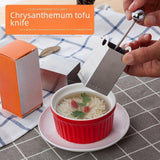 Maxbell Chrysanthemum Tofu Slicer Sturdy Stainless Steel Tofu Slicer for Home Baking