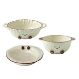 Maxbell Ceramic Salad Bowl Modern Dessert Bowl for Home Cafe Kitchen