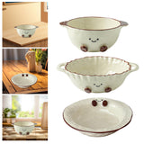 Maxbell Ceramic Salad Bowl Modern Dessert Bowl for Home Cafe Kitchen