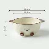 Maxbell Ceramic Salad Bowl Modern Dessert Bowl for Home Cafe Kitchen