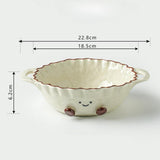 Maxbell Ceramic Salad Bowl Modern Dessert Bowl for Home Cafe Kitchen