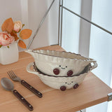 Maxbell Ceramic Salad Bowl Modern Dessert Bowl for Home Cafe Kitchen