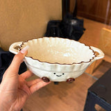 Maxbell Ceramic Salad Bowl Modern Dessert Bowl for Home Cafe Kitchen
