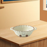 Maxbell Ceramic Salad Bowl Modern Dessert Bowl for Home Cafe Kitchen