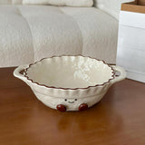 Maxbell Ceramic Salad Bowl Modern Dessert Bowl for Home Cafe Kitchen