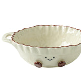 Maxbell Ceramic Salad Bowl Modern Dessert Bowl for Home Cafe Kitchen