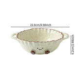 Maxbell Ceramic Salad Bowl Modern Dessert Bowl for Home Cafe Kitchen