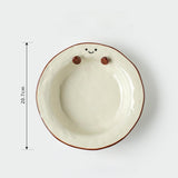 Maxbell Ceramic Salad Bowl Modern Dessert Bowl for Home Cafe Kitchen
