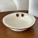 Maxbell Ceramic Salad Bowl Modern Dessert Bowl for Home Cafe Kitchen