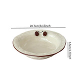 Maxbell Ceramic Salad Bowl Modern Dessert Bowl for Home Cafe Kitchen
