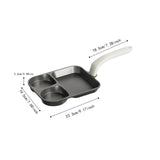 Maxbell Nonstick Egg Frying Pan Modern Gadget Pancake Pan for RV Trip Kitchen Picnic 3 in 1