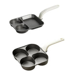 Maxbell Nonstick Egg Frying Pan Modern Gadget Pancake Pan for RV Trip Kitchen Picnic 3 in 1
