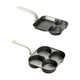 Maxbell Nonstick Egg Frying Pan Modern Gadget Pancake Pan for RV Trip Kitchen Picnic 3 in 1