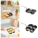 Maxbell Nonstick Egg Frying Pan Modern Gadget Pancake Pan for RV Trip Kitchen Picnic 3 in 1