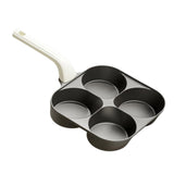 Maxbell Nonstick Egg Frying Pan Modern Gadget Pancake Pan for RV Trip Kitchen Picnic 4 Holes