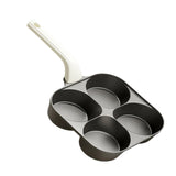 Maxbell Nonstick Egg Frying Pan Modern Gadget Pancake Pan for RV Trip Kitchen Picnic 4 Holes