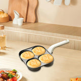 Maxbell Nonstick Egg Frying Pan Modern Gadget Pancake Pan for RV Trip Kitchen Picnic 4 Holes
