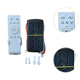 Maxbell Ceiling Fan Light Remote Control Set Portable for Apartment Farmhouse Office
