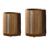 Maxbell Trash Can Large Capacity Accessory Round Bathroom Bin for Office Vanity Home 12L 23cmx30cm