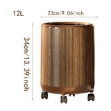 Maxbell Trash Can Large Capacity with Wheels Kitchen Dust Bin for Home Office Toilet 12L 23cmx34cm