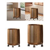 Maxbell Trash Can Large Capacity with Wheels Kitchen Dust Bin for Home Office Toilet 12L 23cmx34cm