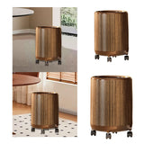 Maxbell Trash Can Large Capacity with Wheels Kitchen Dust Bin for Home Office Toilet 12L 23cmx34cm