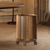 Maxbell Trash Can Large Capacity with Wheels Kitchen Dust Bin for Home Office Toilet 12L 23cmx34cm