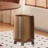Maxbell Trash Can Large Capacity with Wheels Kitchen Dust Bin for Home Office Toilet 12L 23cmx34cm