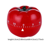Maxbell Mechanical Kitchen Cooking Timer Tomato Shaped Utility for Study Work Baking