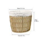 Maxbell Woven Breads Basket Portable Sundries Organizer for Outdoor Home Baker Shelf 26cmx22cmx21cm