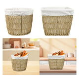 Maxbell Woven Breads Basket Portable Sundries Organizer for Outdoor Home Baker Shelf 26cmx22cmx21cm