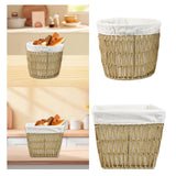 Maxbell Woven Breads Basket Portable Sundries Organizer for Outdoor Home Baker Shelf 26cmx22cmx21cm