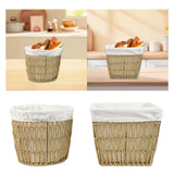 Maxbell Woven Breads Basket Portable Sundries Organizer for Outdoor Home Baker Shelf 26cmx22cmx21cm