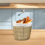 Maxbell Woven Breads Basket Portable Sundries Organizer for Outdoor Home Baker Shelf 26cmx22cmx21cm