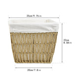 Maxbell Woven Breads Basket Portable Sundries Organizer for Outdoor Home Baker Shelf 25cmx20cmx22cm