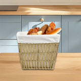 Maxbell Woven Breads Basket Portable Sundries Organizer for Outdoor Home Baker Shelf 25cmx20cmx22cm