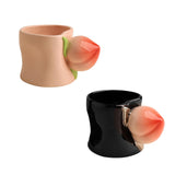Maxbell Ceramic Coffee Mug Cute Afternoon Tea Cup for Cappuccino Hot Chocolate Juice Pink