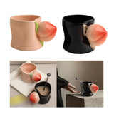Maxbell Ceramic Coffee Mug Cute Afternoon Tea Cup for Cappuccino Hot Chocolate Juice Pink