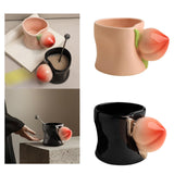 Maxbell Ceramic Coffee Mug Cute Afternoon Tea Cup for Cappuccino Hot Chocolate Juice Pink