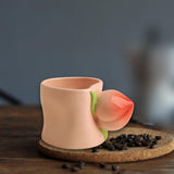 Maxbell Ceramic Coffee Mug Cute Afternoon Tea Cup for Cappuccino Hot Chocolate Juice Pink