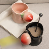 Maxbell Ceramic Coffee Mug Cute Afternoon Tea Cup for Cappuccino Hot Chocolate Juice Black