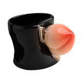 Maxbell Ceramic Coffee Mug Cute Afternoon Tea Cup for Cappuccino Hot Chocolate Juice Black