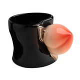 Maxbell Ceramic Coffee Mug Cute Afternoon Tea Cup for Cappuccino Hot Chocolate Juice Black