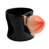Maxbell Ceramic Coffee Mug Cute Afternoon Tea Cup for Cappuccino Hot Chocolate Juice Black