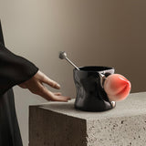 Maxbell Ceramic Coffee Mug Cute Afternoon Tea Cup for Cappuccino Hot Chocolate Juice Black