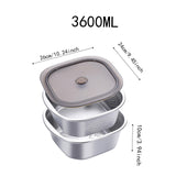 Maxbell Stainless Steel Colander Bowl Set Food Storage Container for Vegetable Beans 3600ml