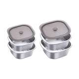 Maxbell Stainless Steel Colander Bowl Set Food Storage Container for Vegetable Beans 3600ml