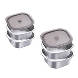 Maxbell Stainless Steel Colander Bowl Set Food Storage Container for Vegetable Beans 3600ml