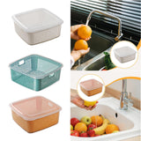 Maxbell Fruit Vegetable Washing Basket Drain Basin for Dining Room Restaurant
